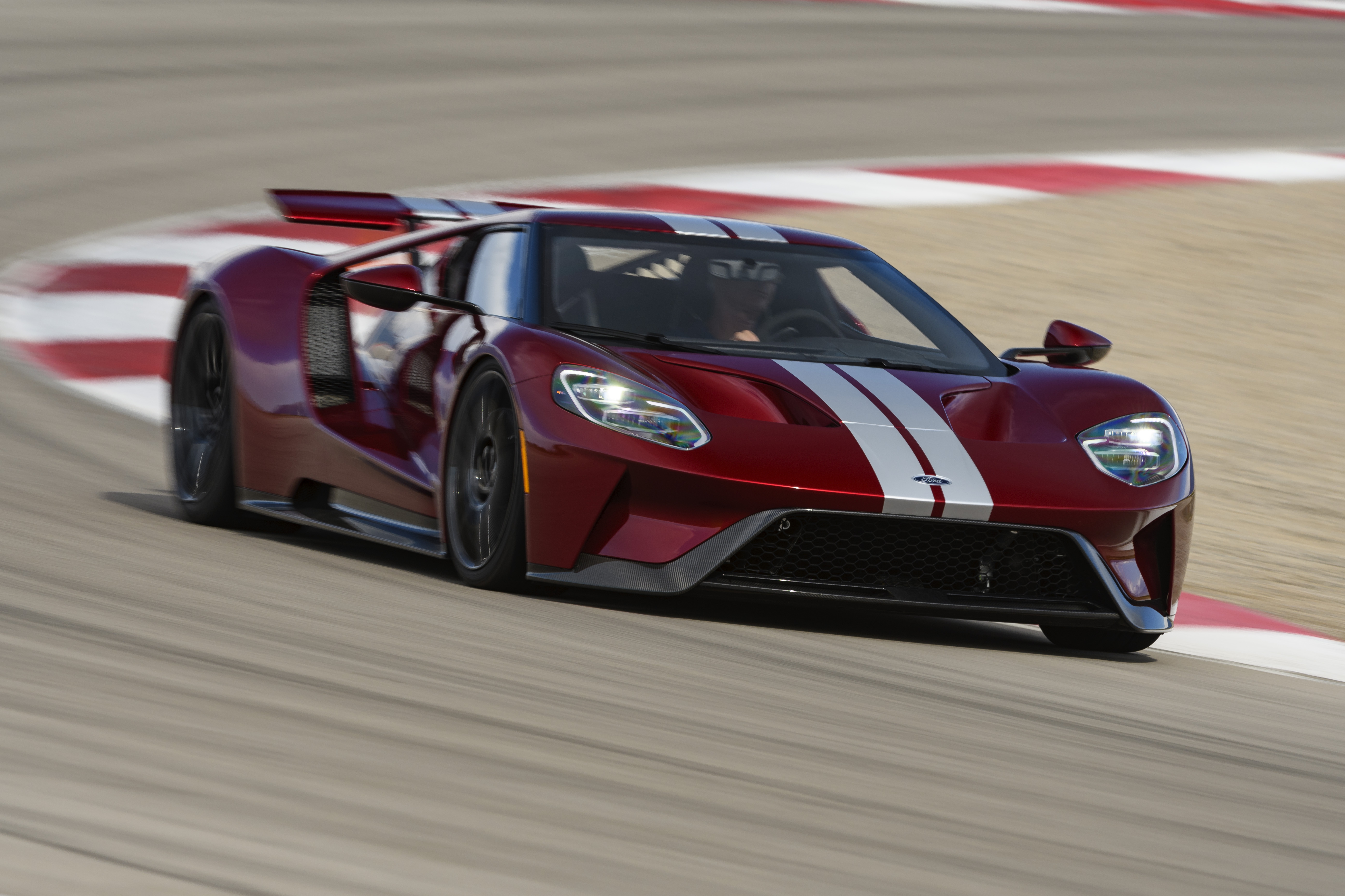 Ford Gt On A Track