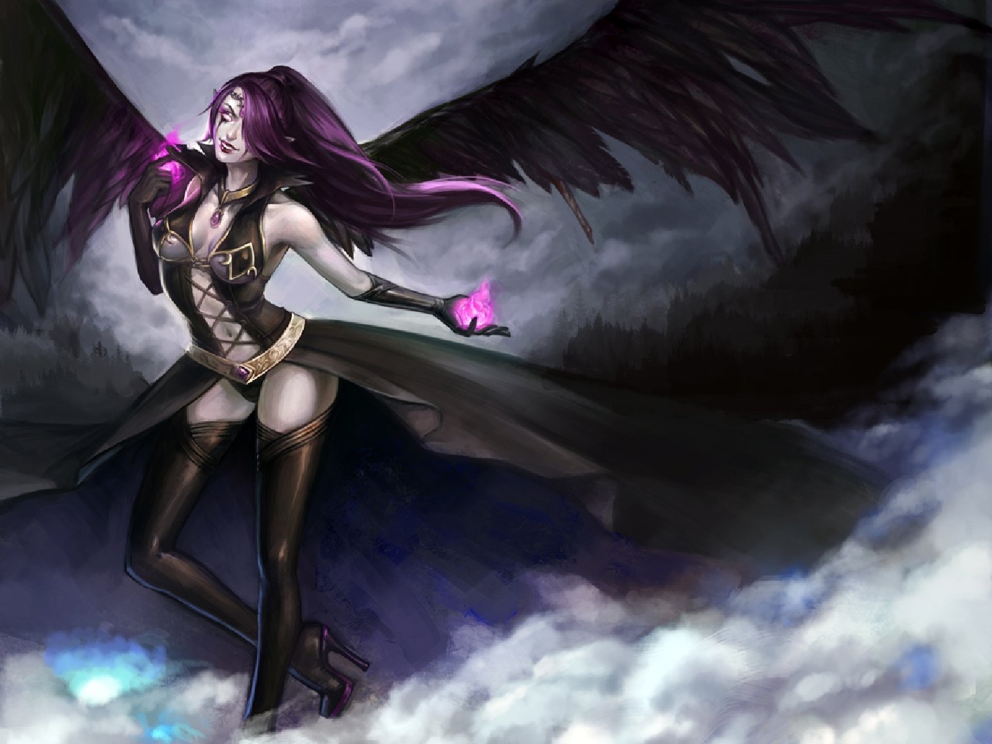 Morgana Hd Wallpaper League Of Legends