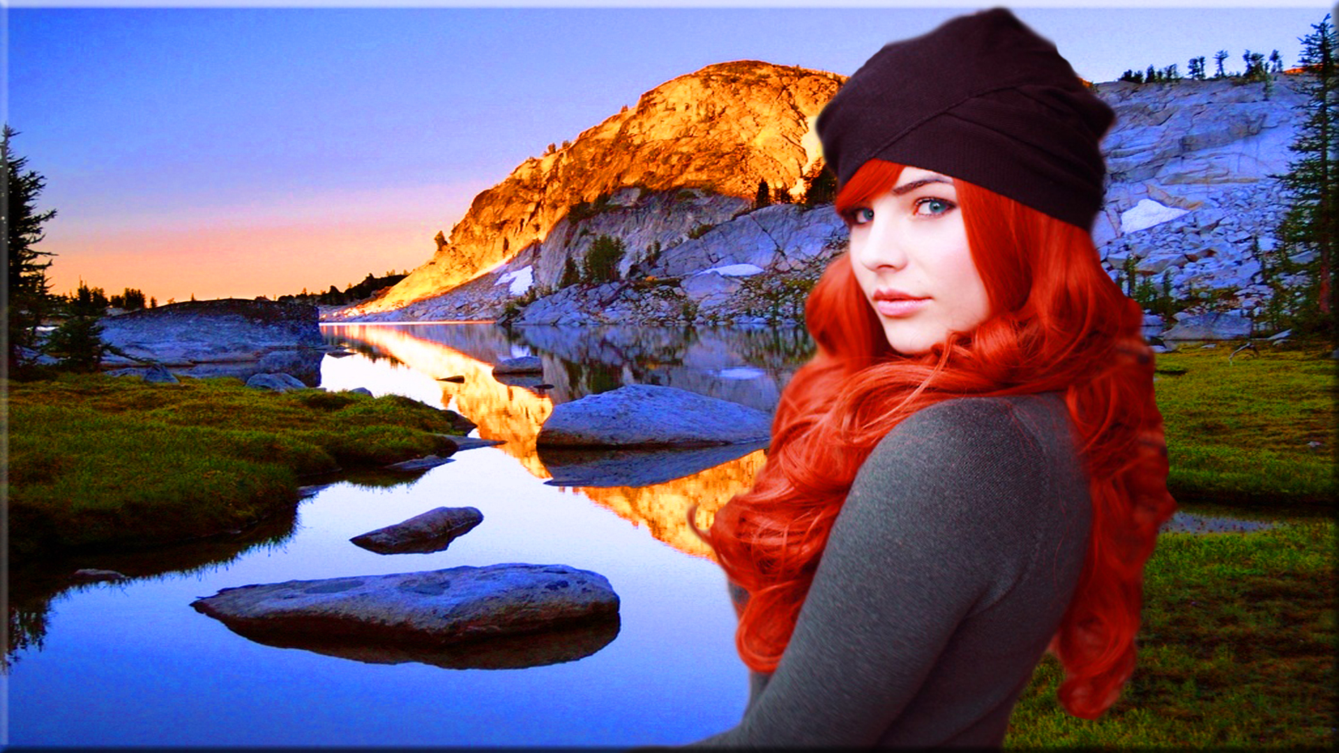 Beautiful Redhead In Nature Computer Wallpapers Desktop Backgrounds 1920x1080 Id 375522