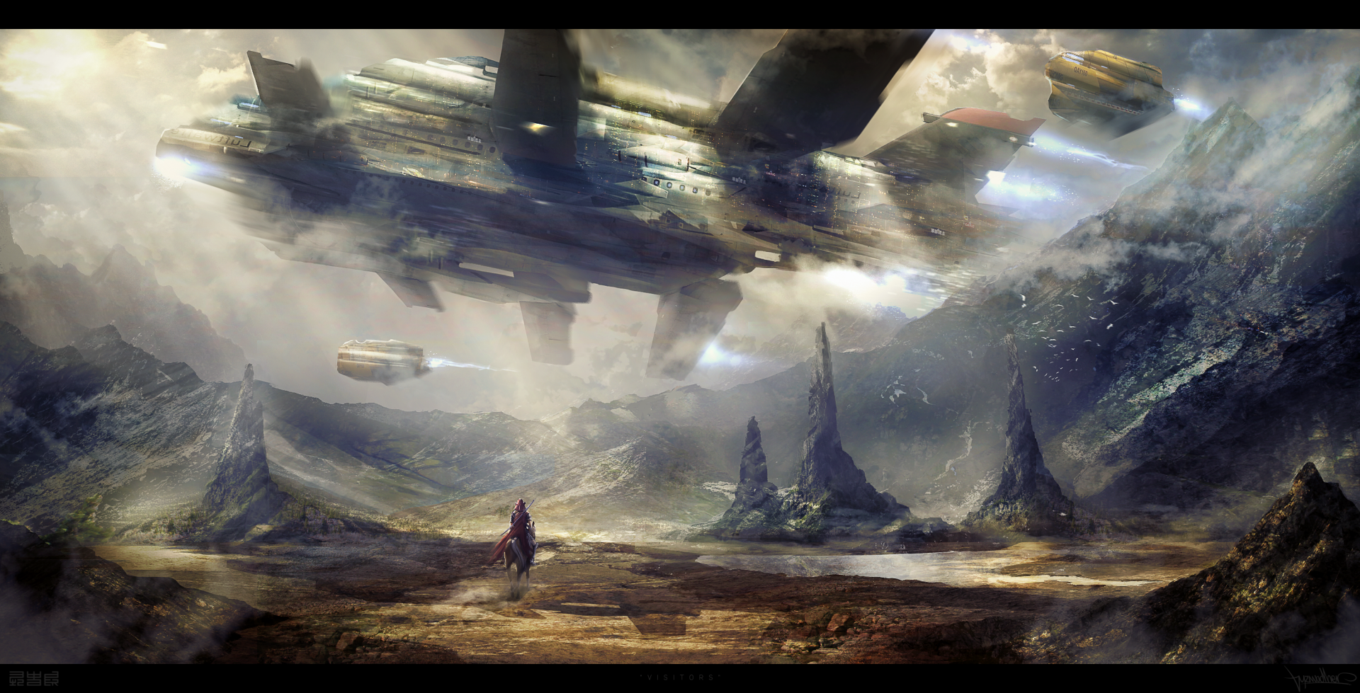 Epic Sci Fi Landscape Hd Wallpaper For Futuristic Adventures By Byzwa Dher