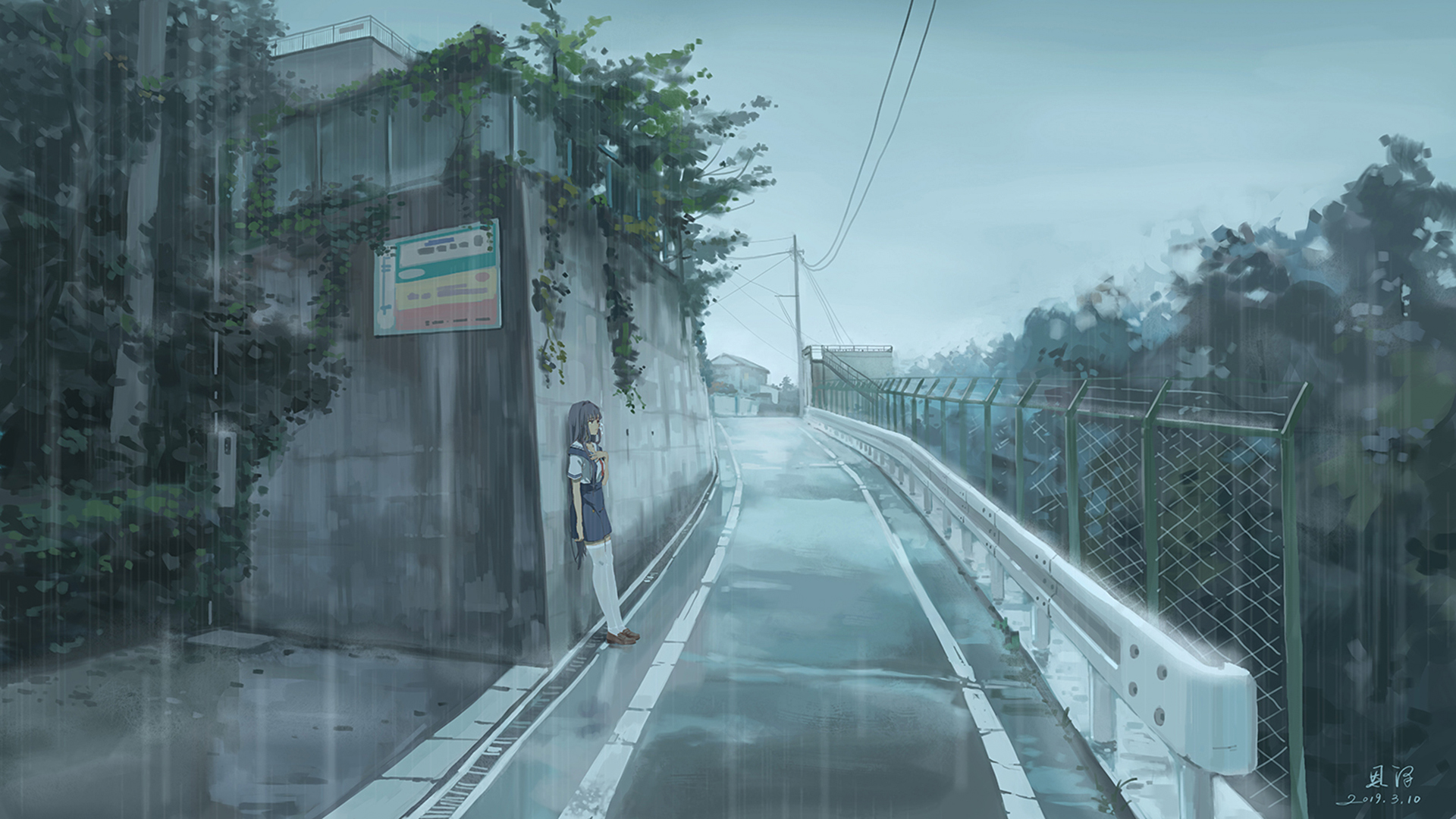 Anime Rain Wallpapers - Gnome-look.org