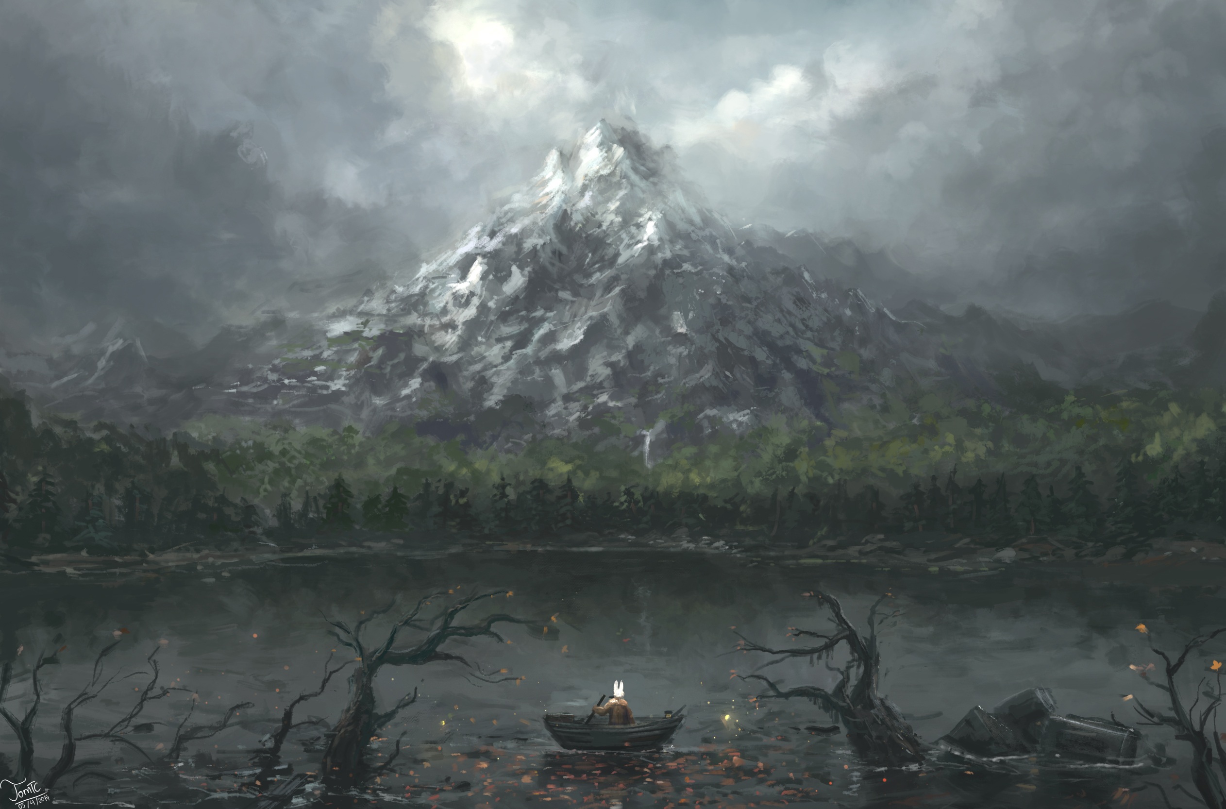 Fantasy Landscape HD Wallpaper by Tommy Chandra