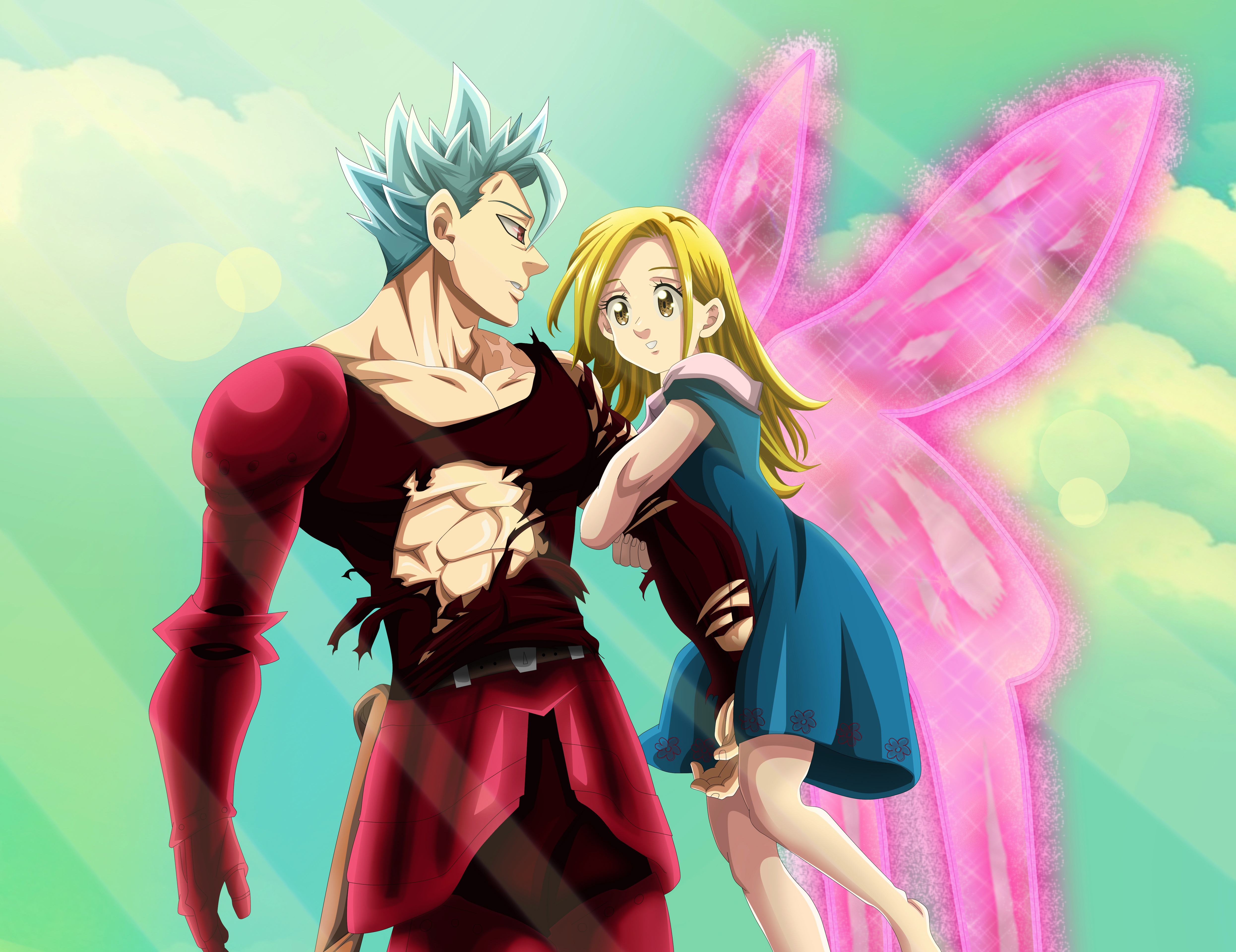 Download Wings Blonde Elaine (The Seven Deadly Sins) Ban (The Seven