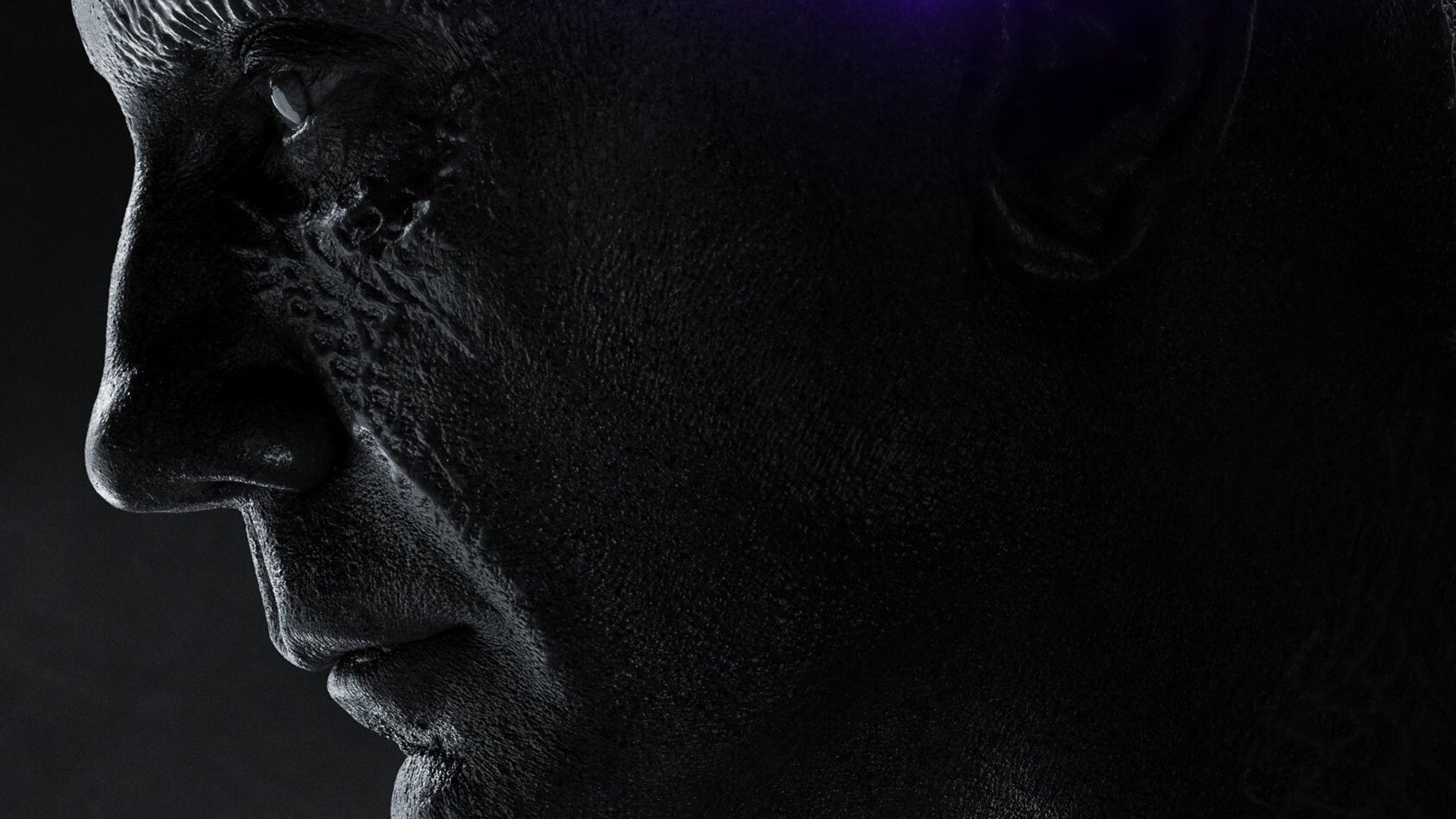HD PC desktop wallpaper featuring a close-up of Dave Bautista as Drax the Destroyer from the movie Avengers EndGame, capturing intense details and dramatic shading.