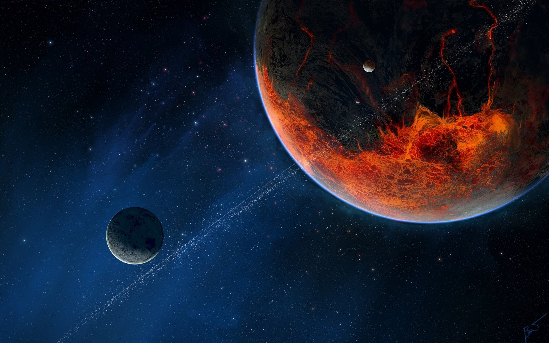 Download Space Sci Fi Planet HD Wallpaper by Josef Bartoň | 2560x1600 ...