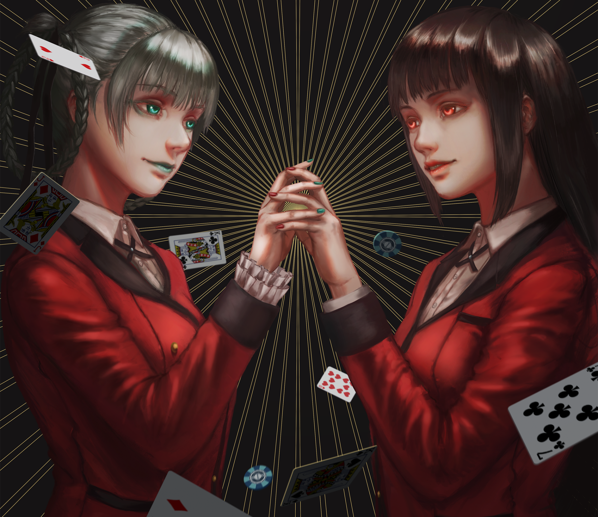 Download Kirari Momobami Yumeko Jabami Anime Kakegurui HD Wallpaper by NIZ