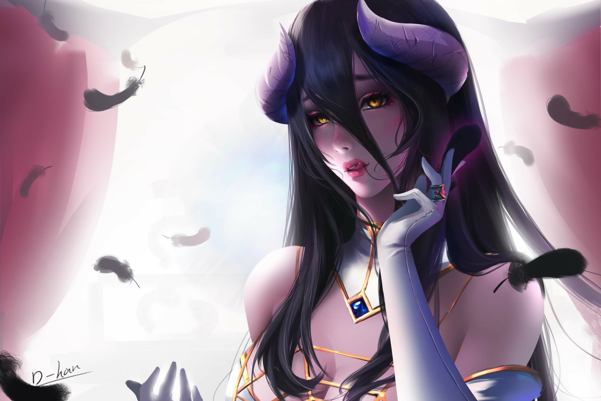 Albedo In 4k Ultra Hd Overlord Anime Wallpaper By 帝寒 6768