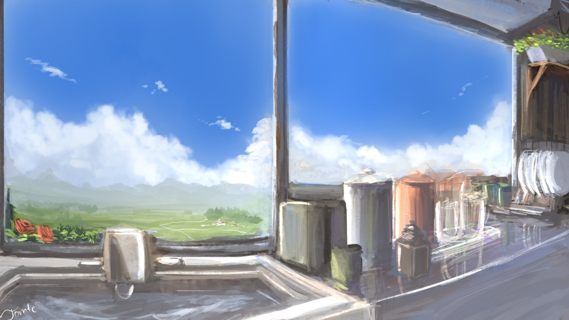 Download Anime Kitchen 4k Ultra HD Wallpaper by Tommy Chandra