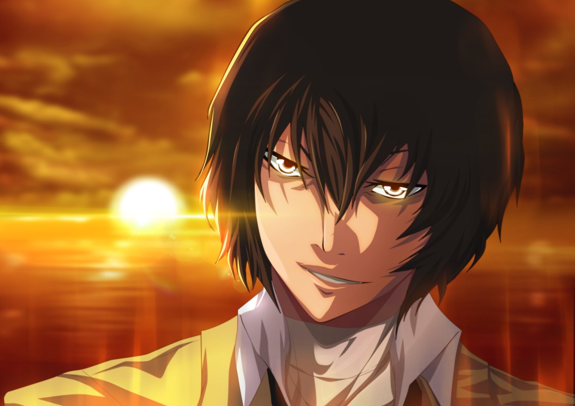 Download Osamu Dazai Anime Bungou Stray Dogs HD Wallpaper by I-DEVOS