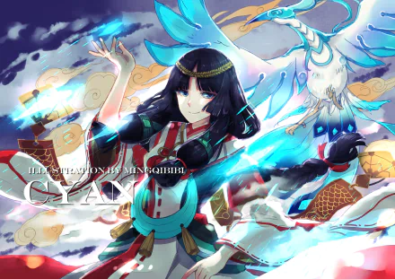 Yao Bikuni Anime Onmyoji HD Desktop Wallpaper | Background Image