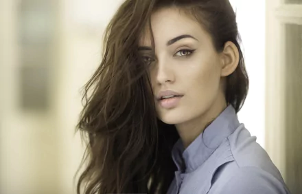 black hair face woman model HD Desktop Wallpaper | Background Image