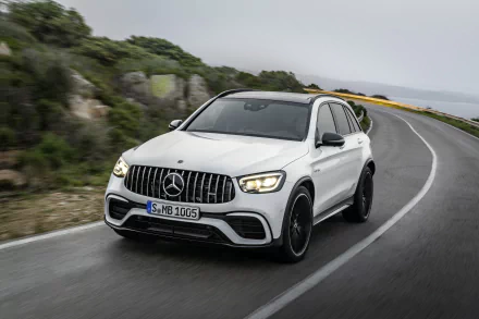 SUV white car car Mercedes-Benz GLC-Class Mercedes-AMG vehicle Mercedes-AMG GLC 63 S HD Desktop Wallpaper | Background Image