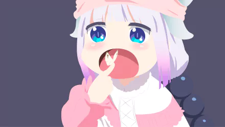 Kanna Kamui Anime Miss Kobayashi's Dragon Maid HD Desktop Wallpaper | Background Image