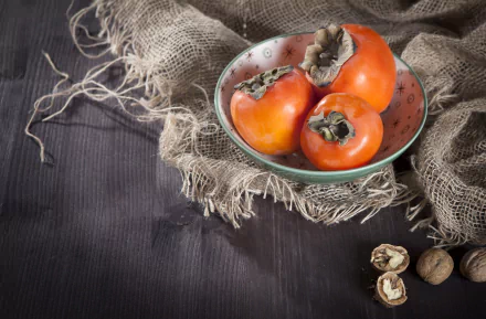 food persimmon HD Desktop Wallpaper | Background Image