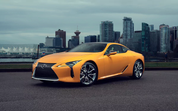 yellow car car Lexus vehicle Lexus LC 500 HD Desktop Wallpaper | Background Image