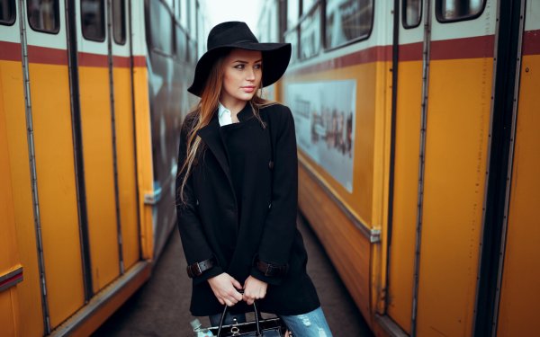 Women Model Hat Blonde HD Wallpaper | Background Image