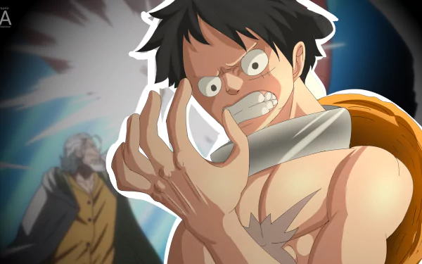 Monkey D. Luffy Silvers Rayleigh Anime One Piece HD Desktop Wallpaper | Background Image