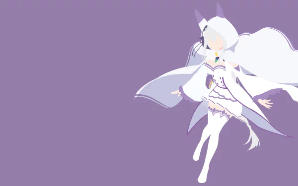 Emilia (Re:ZERO) Anime Re:Zero - Starting Life in Another World HD Desktop Wallpaper | Background Image