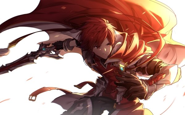 Video Game Elsword Red Hair Red Eyes HD Wallpaper | Background Image