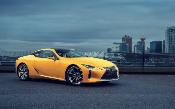 yellow car car Lexus vehicle Lexus LC 500 HD Desktop Wallpaper | Background Image