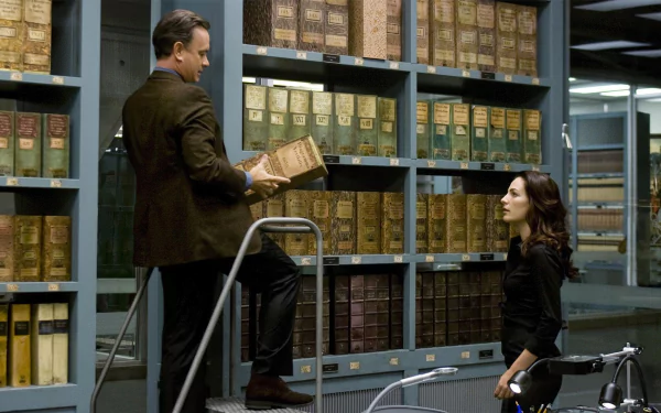 Ayelet Zurer Tom Hanks movie Angels & Demons HD Desktop Wallpaper | Background Image