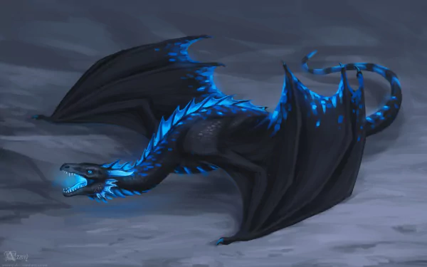 fantasy dragon Blue Dragon HD Desktop Wallpaper | Background Image