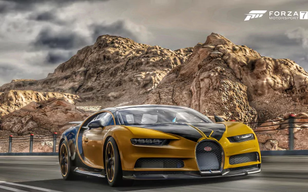 Bugatti Chiron video game Forza Motorsport 7 HD Desktop Wallpaper | Background Image
