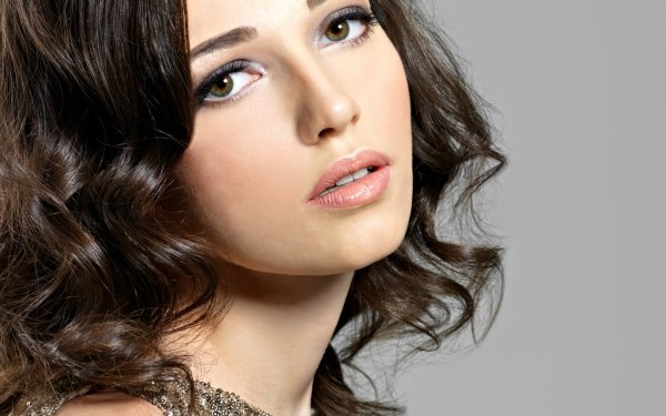 Women Face Model Brunette HD Wallpaper | Background Image