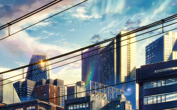 city Anime Your Name. HD Desktop Wallpaper | Background Image