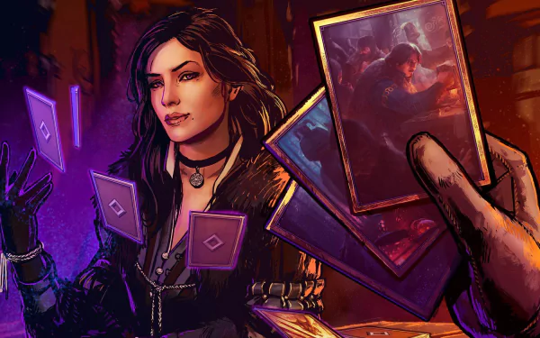Yennefer of Vengerberg video game Gwent: The Witcher Card Game HD Desktop Wallpaper | Background Image