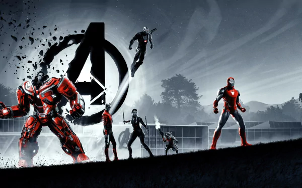 Hulkbuster Bruce Banner War Machine Rocket Raccoon Nebula (Marvel Comics) Black Widow Iron Man Avengers movie Avengers EndGame HD Desktop Wallpaper | Background Image