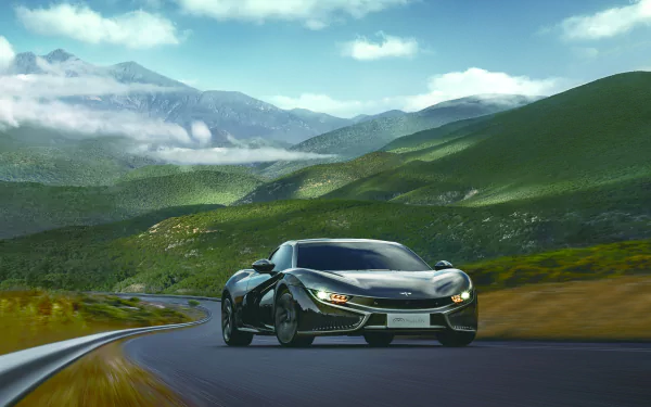 electric car silver car car Qiantu Motor vehicle Qiantu K50 HD Desktop Wallpaper | Background Image