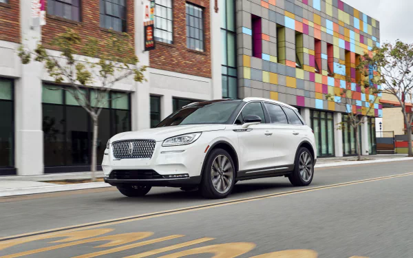 white car SUV car Lincoln vehicle Lincoln Corsair HD Desktop Wallpaper | Background Image