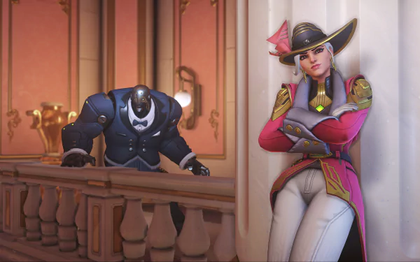 B.O.B. (Overwatch) Ashe (Overwatch) video game Overwatch HD Desktop Wallpaper | Background Image