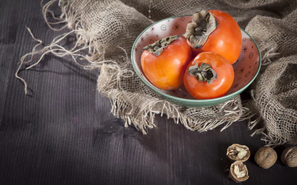 food persimmon HD Desktop Wallpaper | Background Image