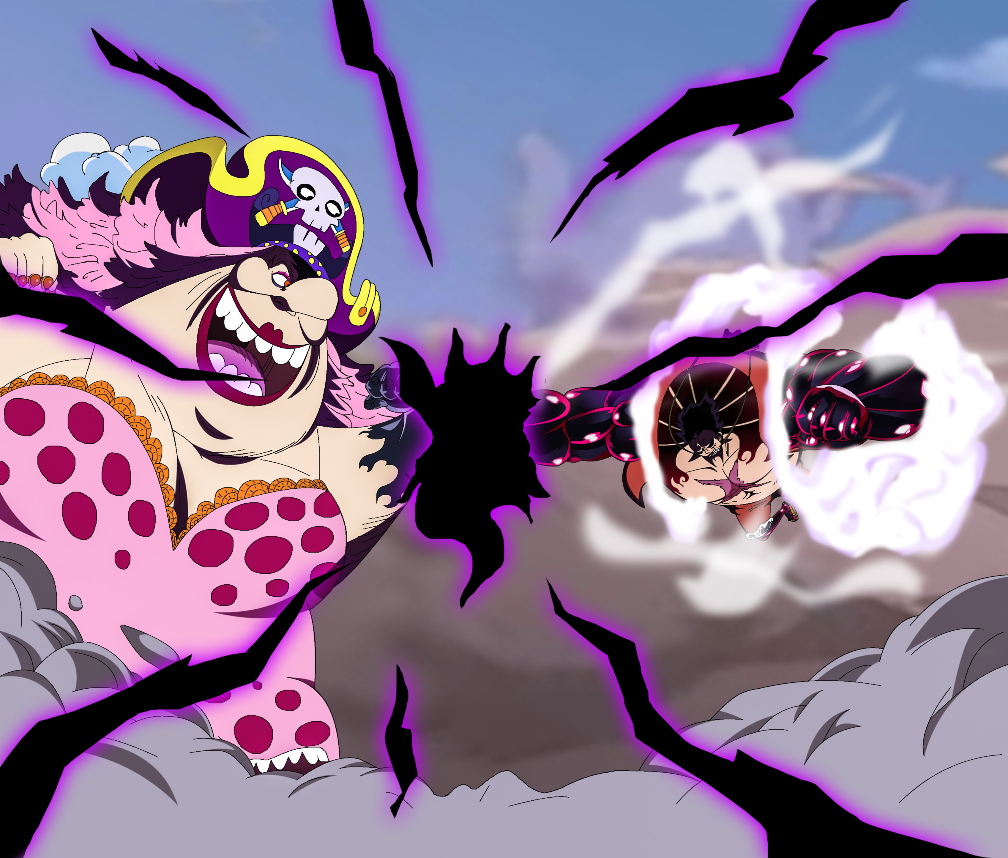 Luffy Vs Big Mom Luffy Unlocks New Haki Ryou Wano Arc One Piece My Xxx Hot Girl