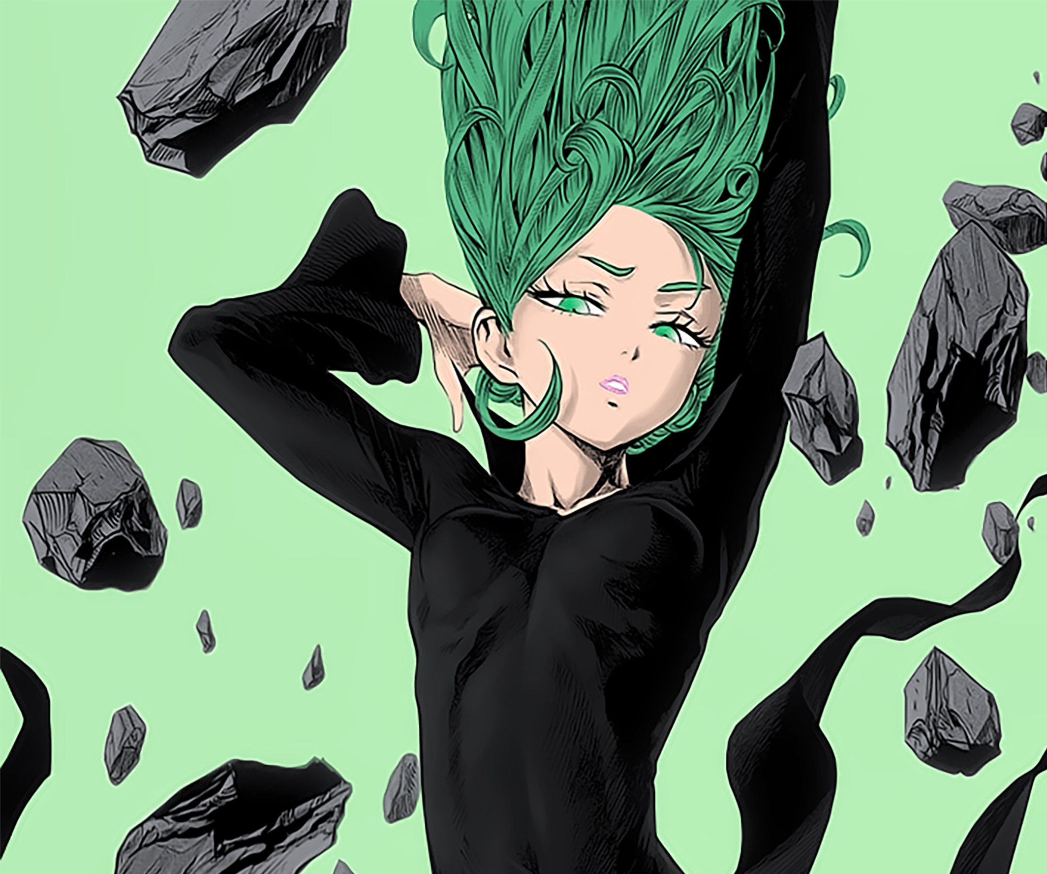 One punch man girl. Татсумаки Ванпанчмен. Аниме Ванпанчмен тацумаки. Торнадо тацумаки. Тацумаки из one Punch man.