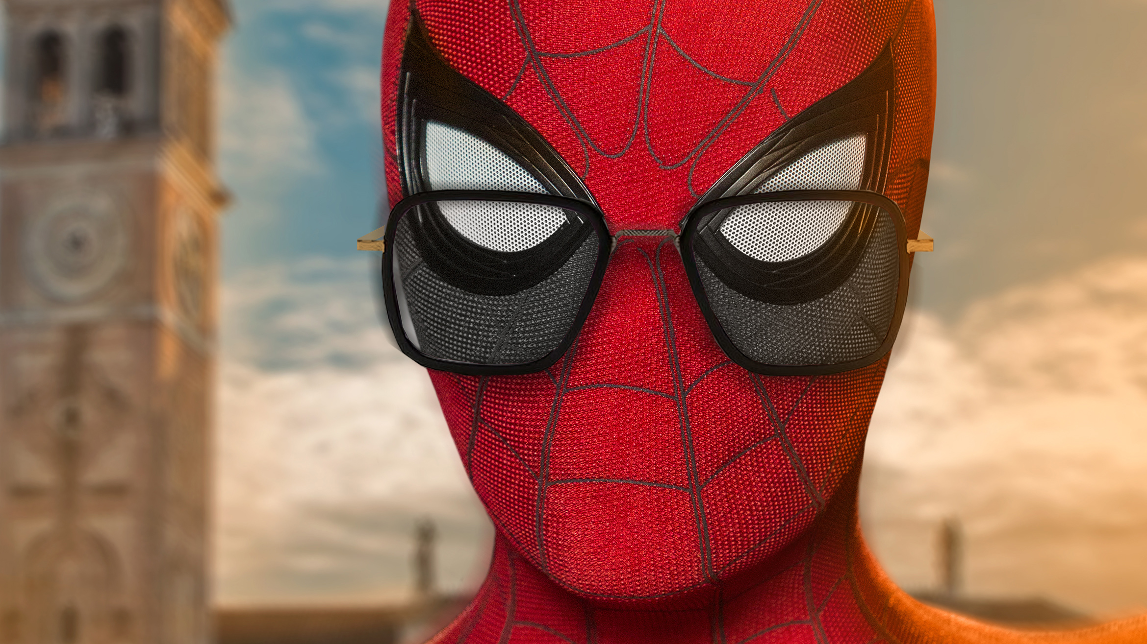 Download Sunglasses Spider Man Movie Spider Man Far From Home HD Wallpaper