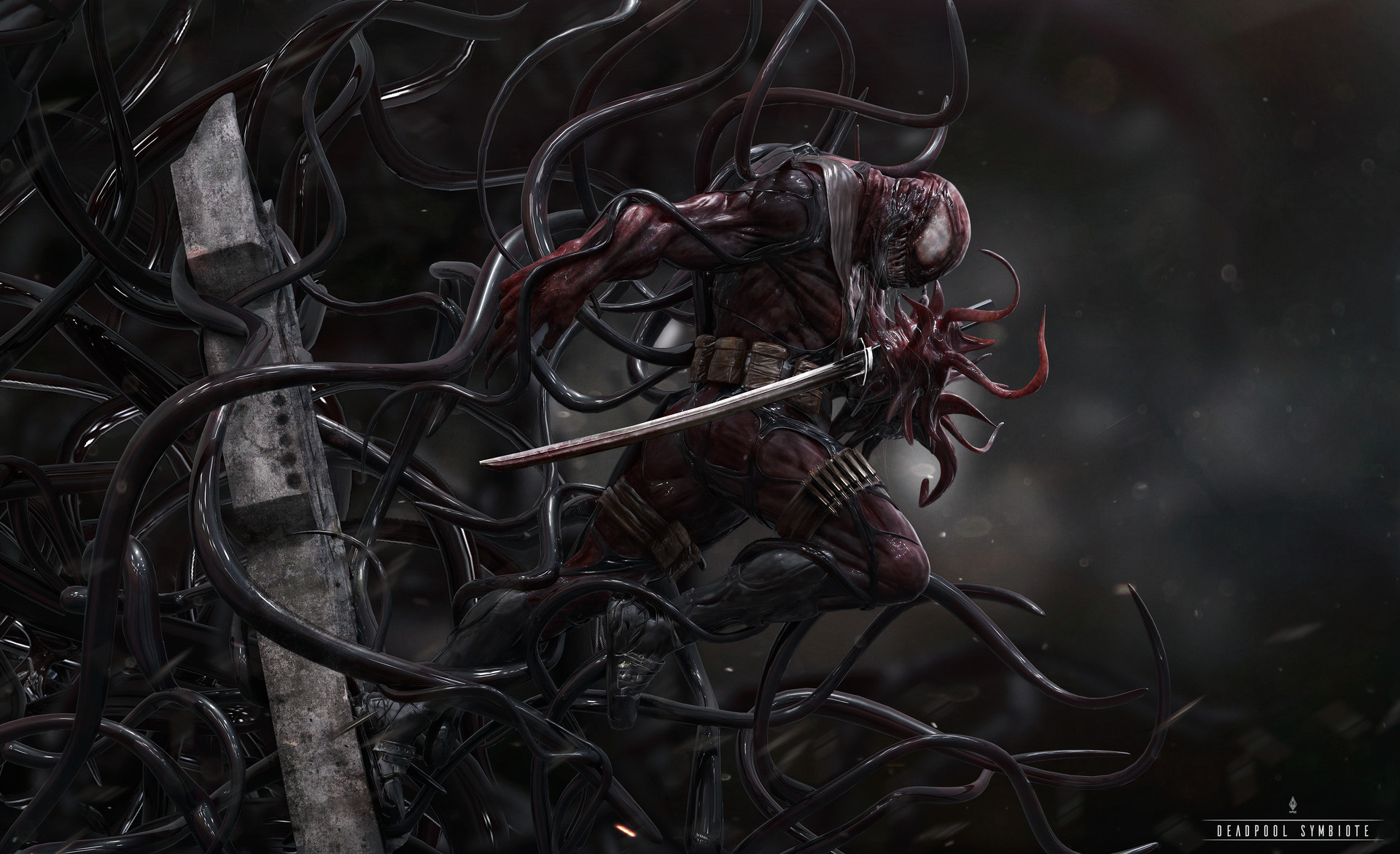 Deadpool Symbiote by Subhadeep Dawn