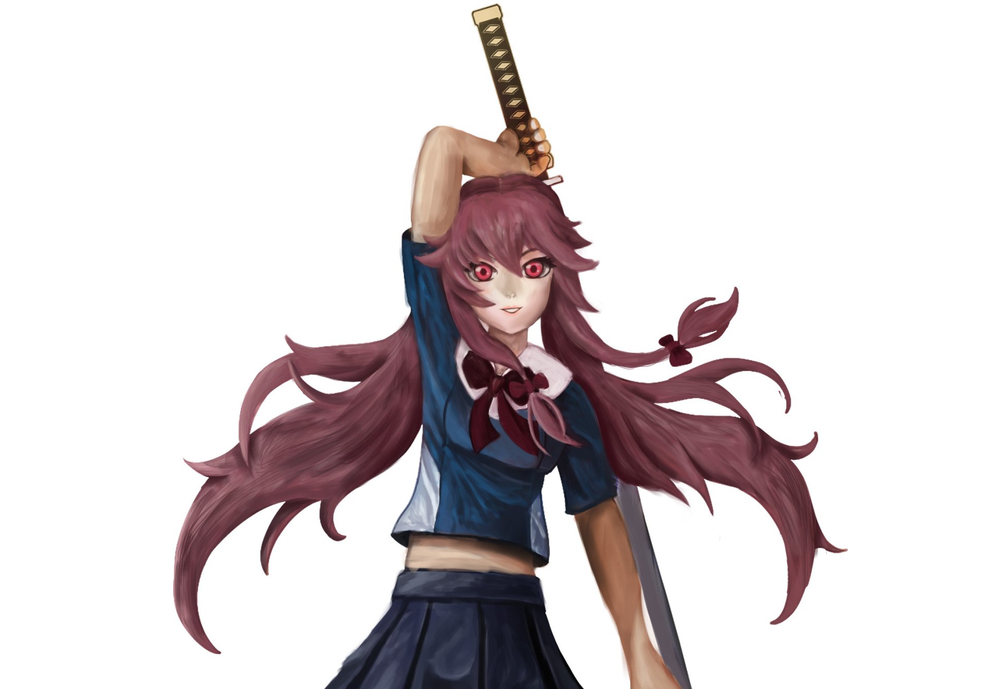 Download Yuno Gasai Anime Mirai Nikki HD Wallpaper by Ming Ren