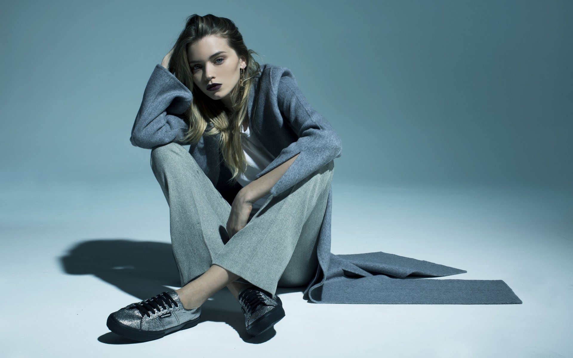 Download Lipstick Australian Model Woman Abbey Lee Kershaw HD Wallpaper