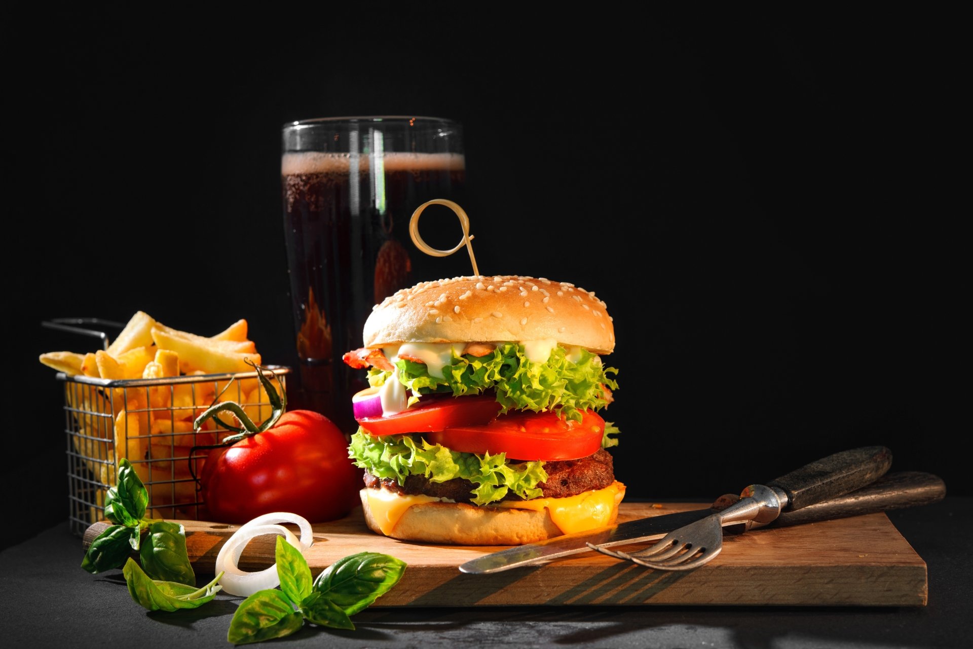 Download Still Life Food Burger 4k Ultra HD Wallpaper