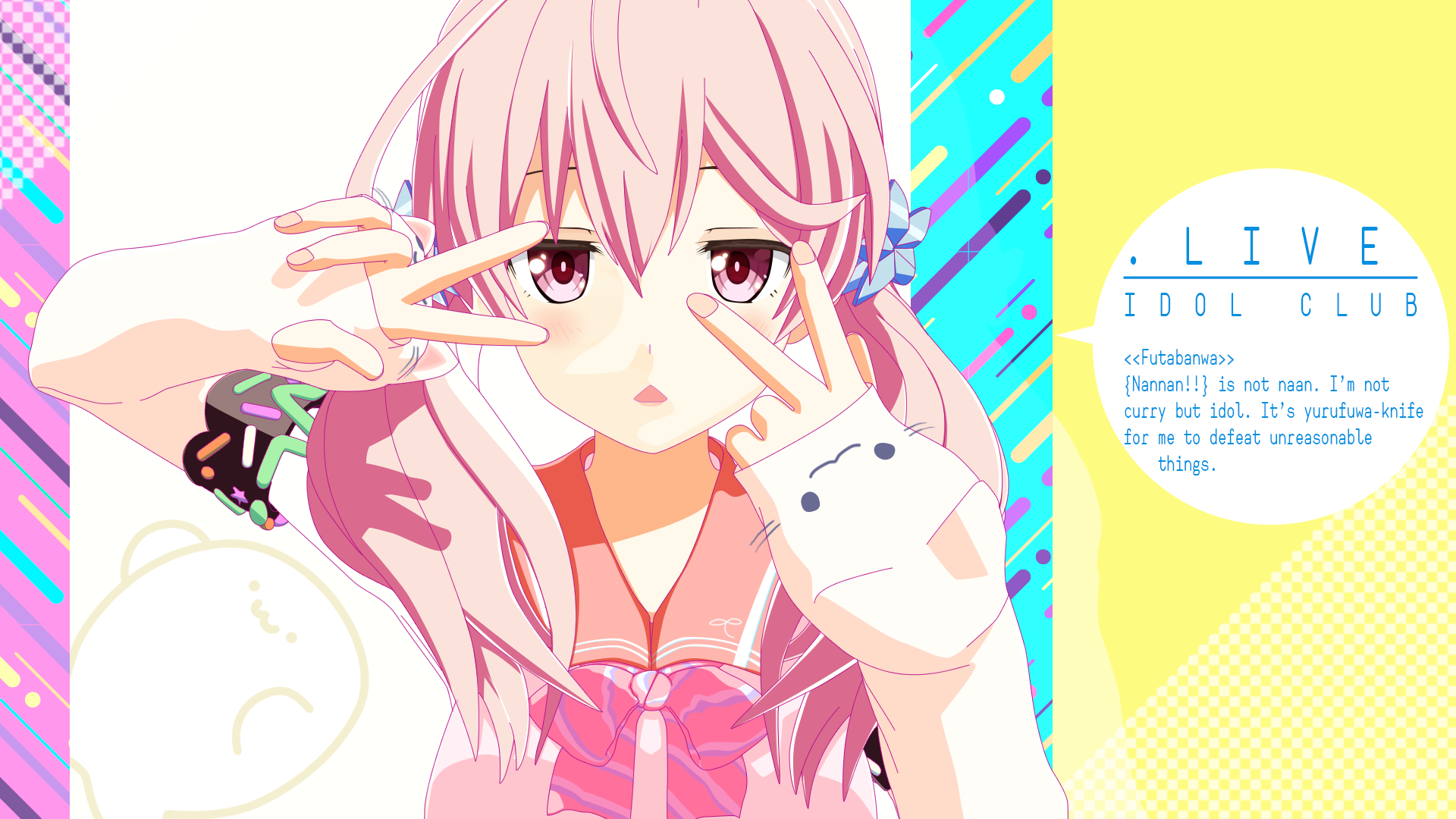 Download Futaba Kitakami Anime Virtual Youtuber HD Wallpaper by jieno