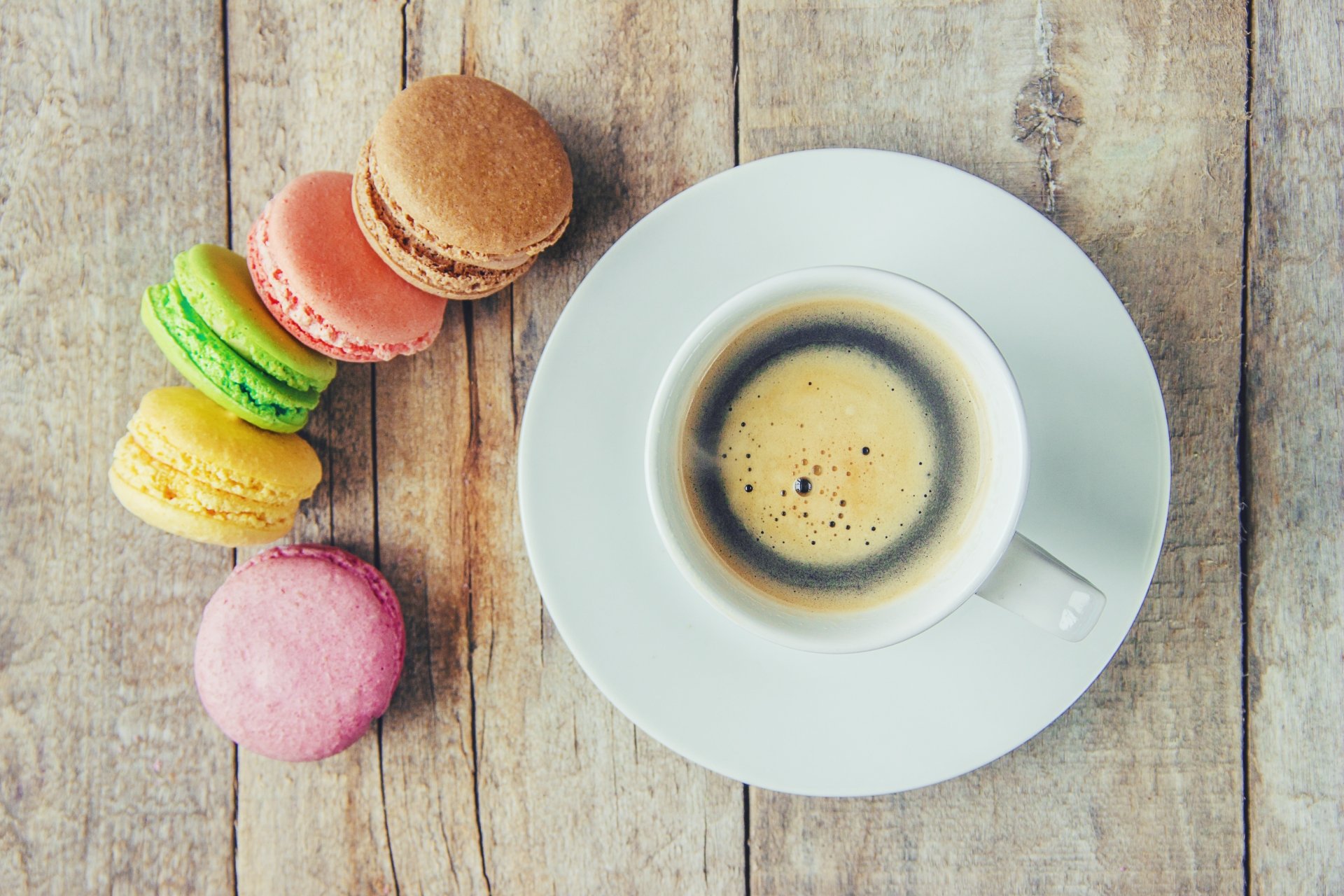 Download Saucer Macaron Still Life Cup Food Coffee 4k Ultra HD Wallpaper