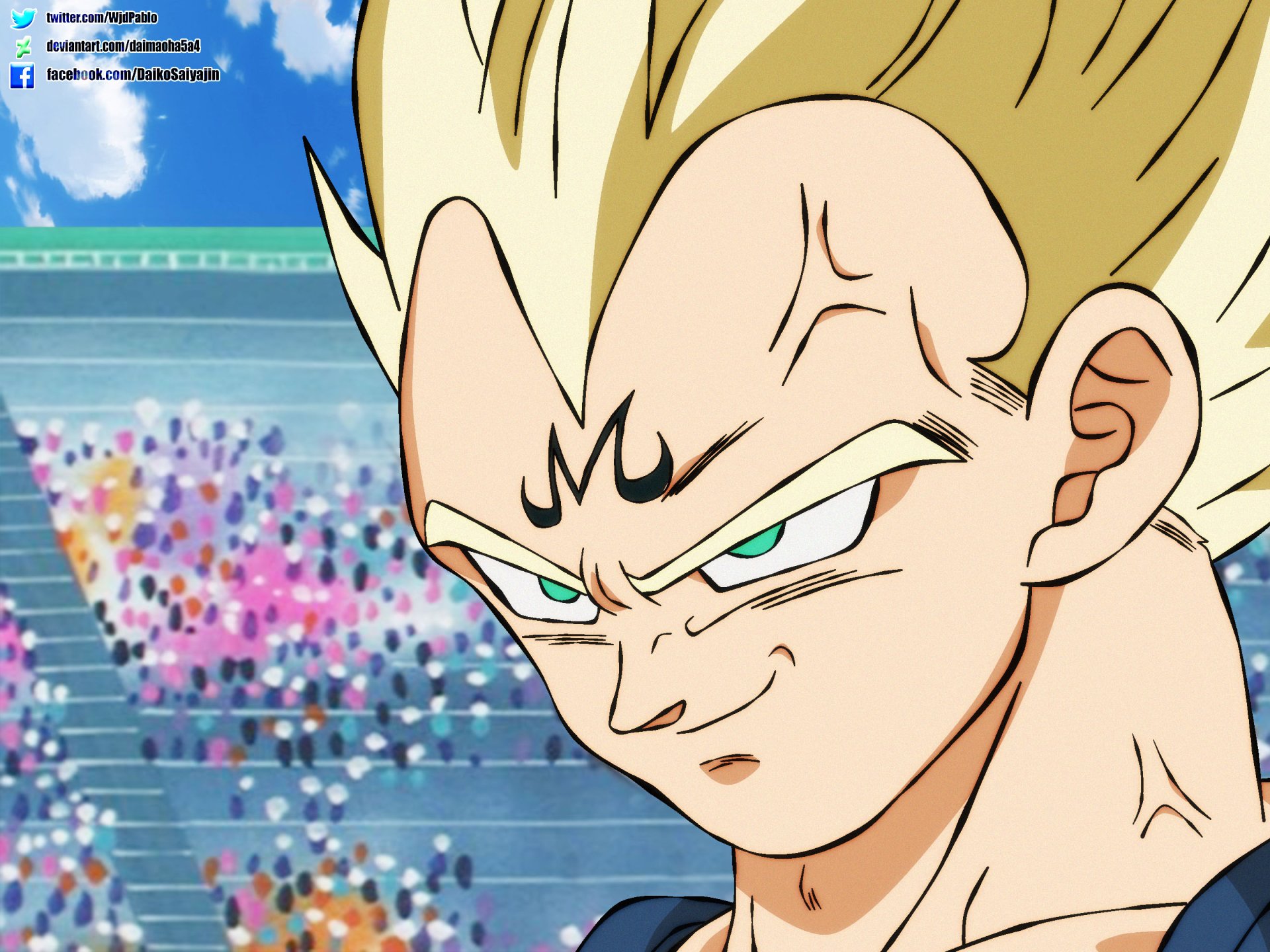 Download Vegeta (Dragon Ball) Anime Dragon Ball Z Majin Vegeta HD Wallpaper by Pablo Riquelme