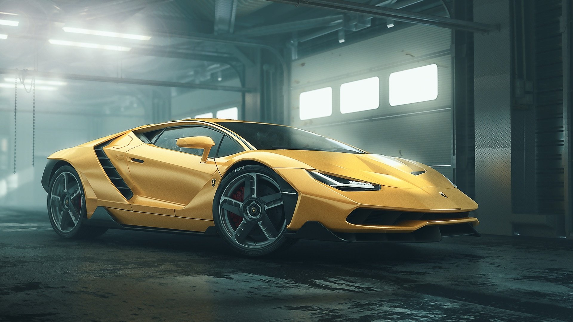 Download Yellow Car Supercar Car Lamborghini Vehicle Lamborghini Centenario HD Wallpaper by Vahid Montazeri
