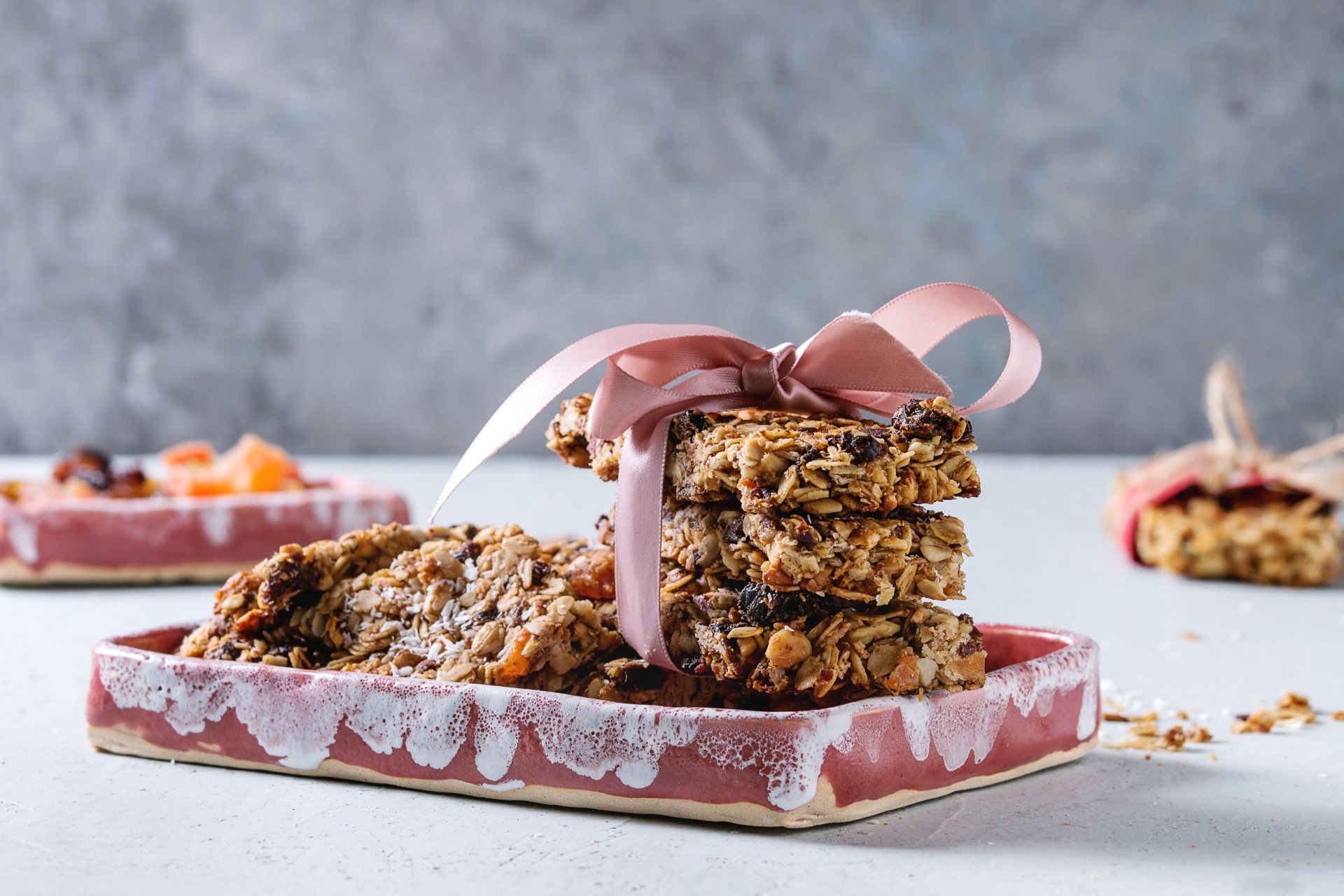 Download Ribbon Still Life Muesli Food Cookie 4k Ultra HD Wallpaper