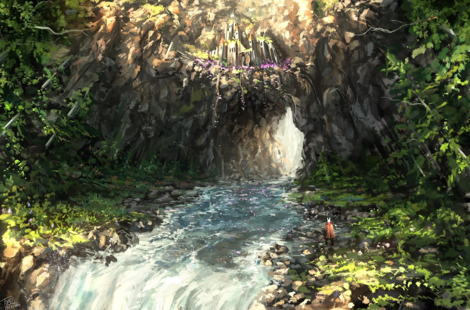 2K Quad HD Wallpaper — Grotto of the River Drake by Tommy Chandra ...