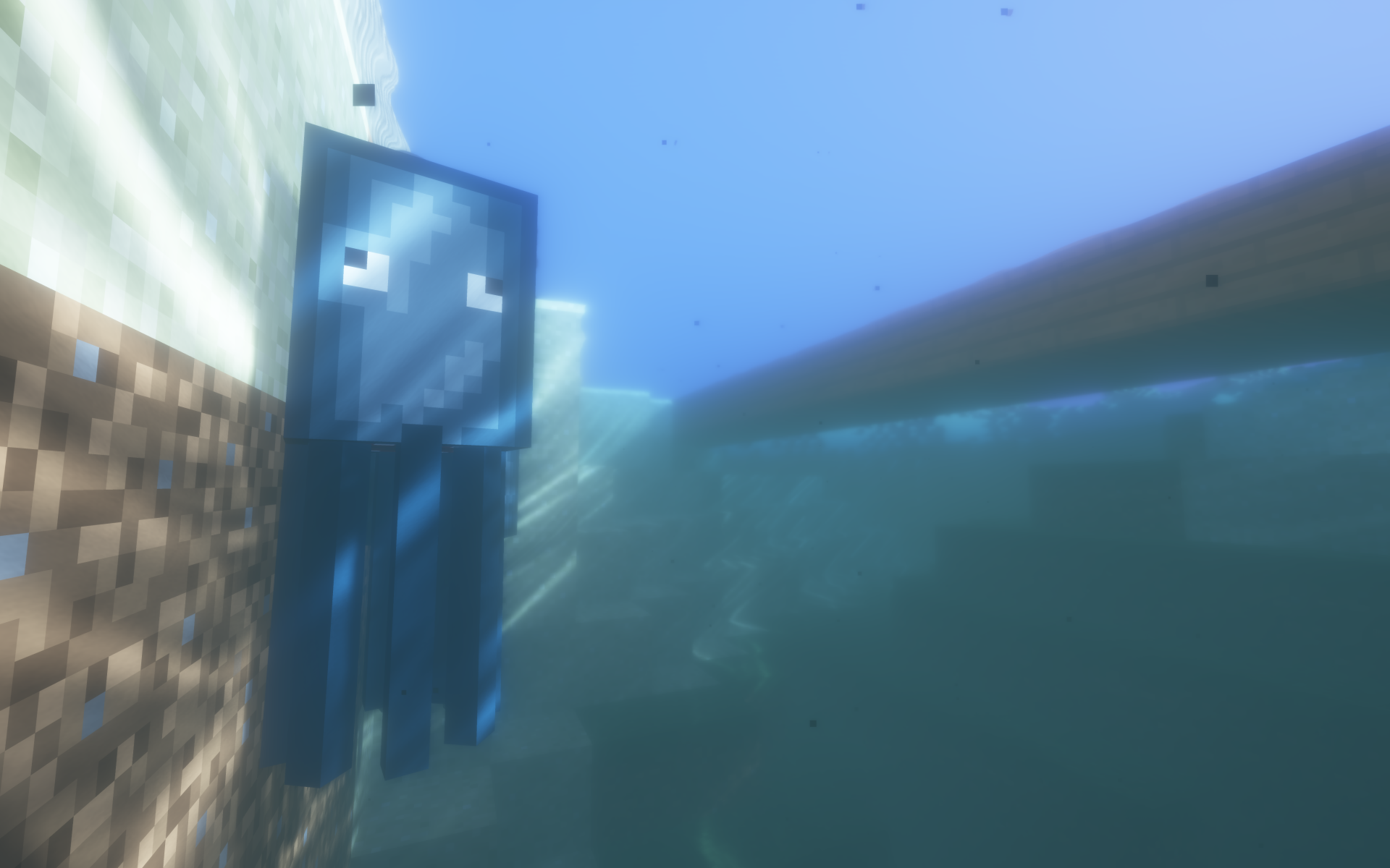 Minecraft Underwater 4k Ultra HD Wallpaper Achtergrond 4320x2700