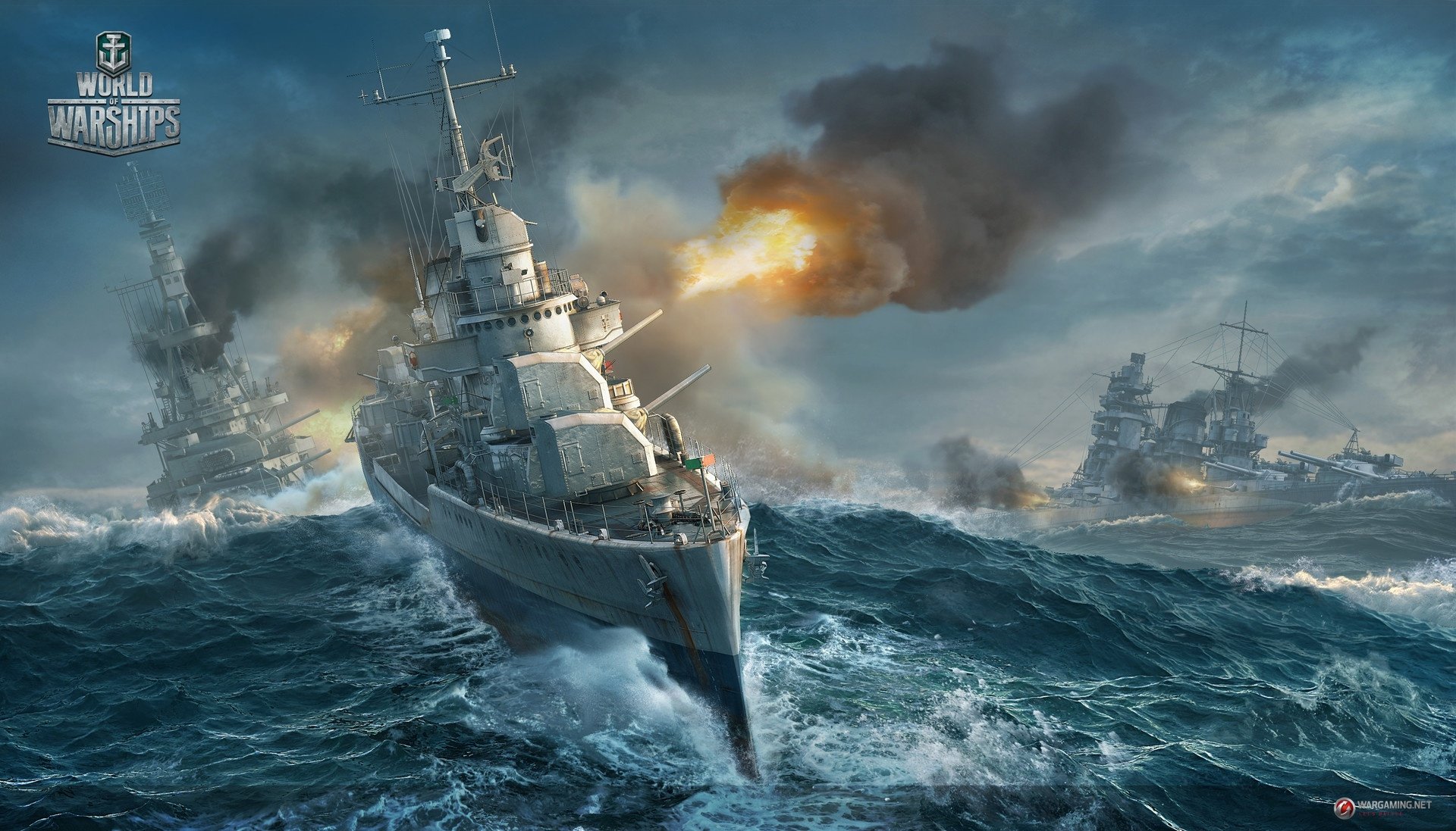 Download Battle Warship Battleship Video Game World Of Warships HD Wallpaper by Pavel Binukov